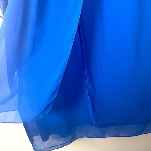 Just Fashion Now Blue Beaded Blouse – NWT, Size XL - Picture 4 of 9